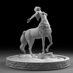 00.png STL file Rosa - a female centaur warrior・3D printing model to download