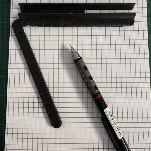 Pencil Holder & Ruler Clip for A5 Notebooks – 3D Printable