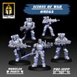PRE-SUPP 1 SCIONS OF WAR OMEGA MODULAR # PARTS & AS Studie ff DN ku KNIGHT $OUL// Scions of War: Collection