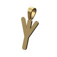 Algiz-viking-runes-alphabet-pendant-bail-00.jpg Algiz viking runes initials alphabet pendant charm bail 3D print model