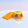 Hiding-Cave-n-Feed-Dish-01.png Hiding Cave and Feeding Dish Removeable For Leopard Gecko