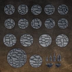 resize-bases-add-on.jpg Fichier 3D Ensemble de bases des Gryphons noirs・Modèle à imprimer en 3D à télécharger