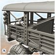 6.jpg Post-apo train on wheels with armoured turrets and front shovel (5) - Future Sci-Fi SF Post apocalyptic Tabletop Scifi