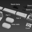 Sues Stand holder Stand caps Part 3 { Bridge = Part 5 Chest ? : al ey) a Paraaea ky (eNV(-1g The O'Cello - a 3D-printable cello