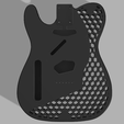 black.png Custom Fender Telecaster Hexagon Design Pattern Left Handed