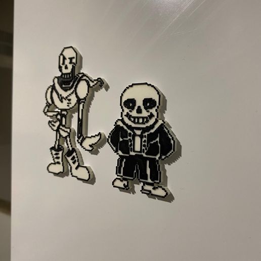 🎮 Undertale Sans and Papyrus magnets・ STL File for 3D printing・Cults