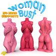 sexyWomanBust.jpg STL-Datei Sexy Frau Büste・Design für 3D-Drucker zum herunterladen