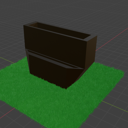 pot de fleur deux compartiments 3D model