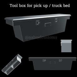 Nuevo-proyecto-2022-04-18T190900.809.png Archivo STL Tool box for pick up / truck bed for model kit / rc / custom diecast / slot・Objeto para impresora 3D para descargar