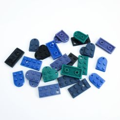 20210410_171224-01.jpeg Fichier STL gratuit Pendentif cœur et briques Lego・Design à télécharger et à imprimer en 3D