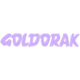 GOLDORAK LETTRES DOREES.STL Goldorak logo