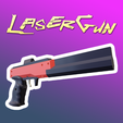 vignette-carree.png Laser Gun: Dry shooting 3D printed pistol