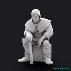 7.jpg STL-Datei Bauer mit einer Axt | EM.7・Design für 3D-Drucker zum herunterladen