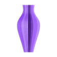 Abstract-vase-A267-by-Slimprint.stl Abstract Curved Vase STL for Vase Mode | Slimprint