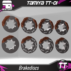 TT-01-Brakediscs.png 1/10 - Brake disks - Tamiya TT-01