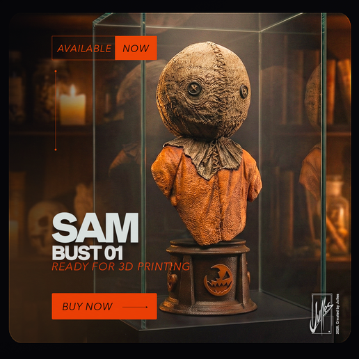 Sam Trick or Treat Bust01 3D Printable Model
