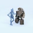 SquareAlona_5.jpg Articulated Housekeeper Robot 3.75 Inch - No Support