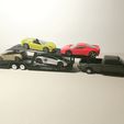 IMG_20230702_124107.jpg 1/64 比例 Greenlight Matchbox Hotwheels AUTOTTRANSPORT GOOSENECK 拖车，可装 4 辆压铸车