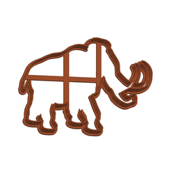 mamut-mammoth-cookie-cutter.png STL file mammoth cookie cutter - cortante de mamut galleta cortador・3D printing design to download, Argen3D