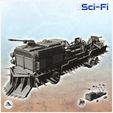 1-PREM.jpg Truck with weapons, spikes and front shovel (1) - Future Sci-Fi SF Post apocalyptic Tabletop Scifi