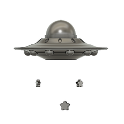 ufoornamentwithstars.png UFO ornament (Moon and Earth not included)