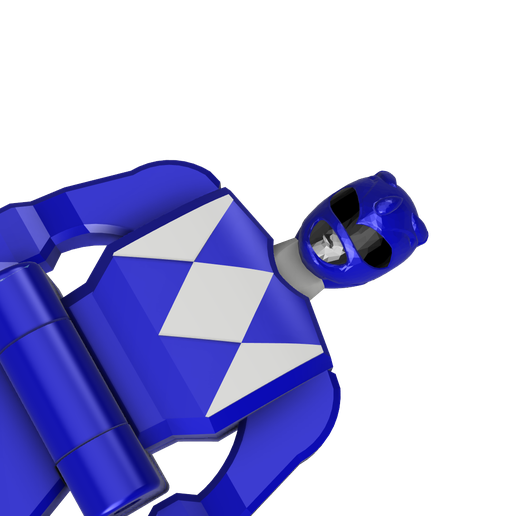 🔑 Power Rangers Blue Mighty Morphin' Ranger Key - Super Megaforce・ STL ...