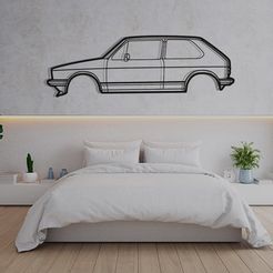 bedroom.jpg Wall Art Car VW Volkswagen Golf 1