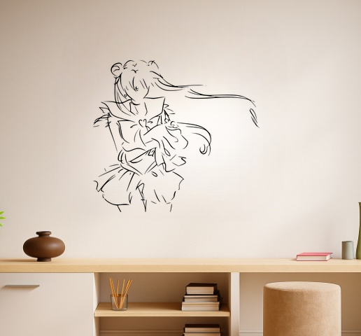 Sailor Moon - A Sword Sailor Mars Cutting Through