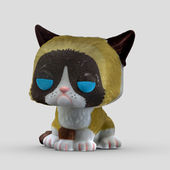 1.png Grumpy Cute Cat Funko Printable Model