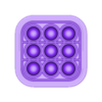 PopIt3x3MoldDown.stl POP IT 3X3 BAD BOMBE FESTE SEIFE PRESSE FORM