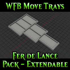 Miniature.png WFB Native Move Tray Pack - 25x50mm Cavalry - Fer de Lance