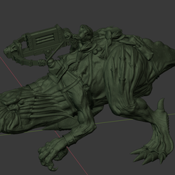FullBody.png STL-Datei Gnaar sperrt Instant-Message-Zusteller für Kannibalenhühner kostenlos・Design für 3D-Drucker zum herunterladen