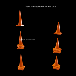 Proyecto-nuevo-22.png STL file Stack of safety cones / traffic cone・3D printing design to download
