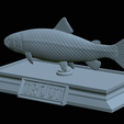 Trout-money-8.png fish sculpture of a trout with storage space for 3d printing