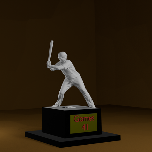 ⚾ baseball player・ STL File for 3D printing・Cults