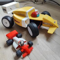 IMG20230218092638.jpg Файл STL Traxxas E-Revo 1/16 : Корпус кузова 80-х годов Turbo Formula One. Стиль Playforever.・Модель для загрузки и 3D печати