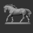 Percheron-running10.jpg Percheron läuft 3D-Druckmodell