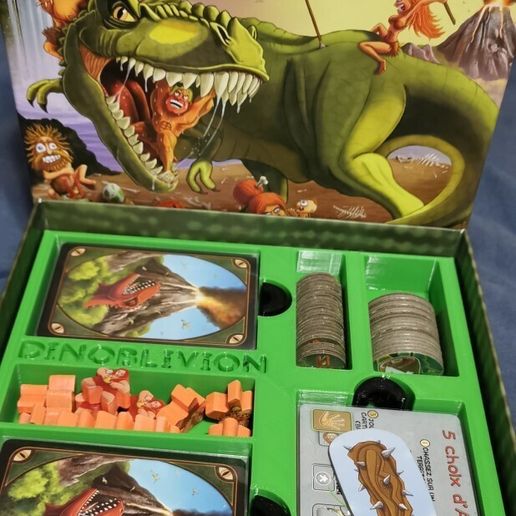 Dinoblivion board game insert