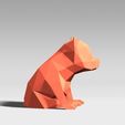 pp02.jpg LOW POLYGON Pom Bear DOG MODEL 3D PRINT MODEL