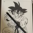 Goku-5.jpg Dragon Ball: Goku Kamehameha - Framed lithograph