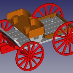 Buggy-00.jpg STL file Western type buggy for Playmobil・3D printer design to download