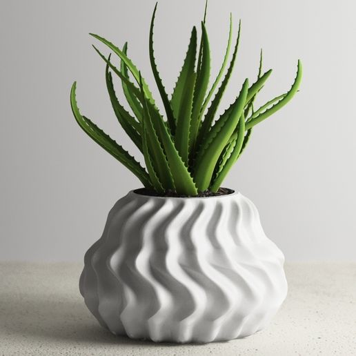 3D Printable Vase - Flower Pot / Planter g294