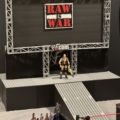 WWF RAW IS WAR (Attitude Era) Entrance Stage by MANIACMANCAVE3D