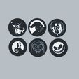 Captura-de-pantalla-2022-12-26-015859.jpg 3D file NIGHTMARE BEFORE CHRISTMAS COASTER・3D printer design to download