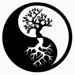 y-y-a-v.png Free STL file Tree of Life_Yin Yang・3D printer model to download