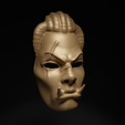2.png Warrior - Knight Face Mask 3D print model