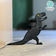 Folie1.jpg DINO DOOR STOPPER | For Dino Lovers and Kids in T-Rex Style | 3D-Printable STL