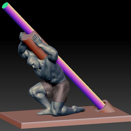 Lifting Athlete holder 3D model