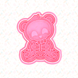 2.png Teddy bears skeletons cookie cutter set of 4