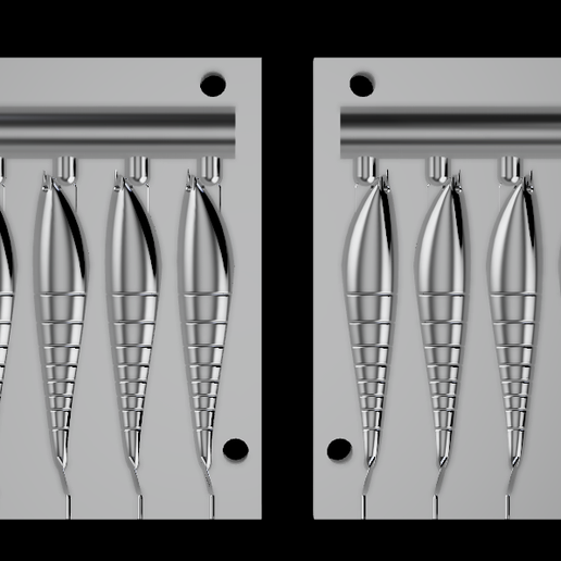 Screen-Shot-2564-12-16-at-00.09.35.png Mold "Shrimp 60 mm." lure. 3D STL file for 3D print.